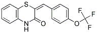 3-((4-(TRIFLUOROMETHOXY)PHENYL)METHYLENE)-1,4-DIHYDRO-4-THIAQUINOLIN-2-ONE Struktur