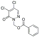 (4,5-DICHLORO-6-OXO-1,6-DIHYDROPYRIDAZIN-1-YL)METHYL BENZOATE Struktur