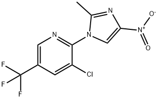 3-CHLORO-2-(2-METHYL-4-NITRO-1H-IMIDAZOL-1-YL)-5-(TRIFLUOROMETHYL)PYRIDINE Struktur