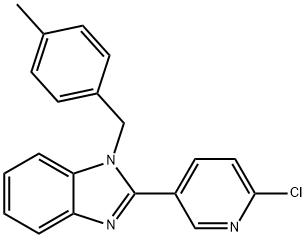 2-(6-CHLORO-3-PYRIDINYL)-1-(4-METHYLBENZYL)-1H-1,3-BENZIMIDAZOLE Struktur