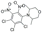 3,5-DIMETHYL-4-(2,3,4-TRICHLORO-5,6-DINITROPHENYL)MORPHOLINE Struktur