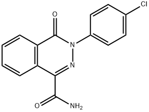 3-(4-CHLOROPHENYL)-4-OXO-3,4-DIHYDRO-1-PHTHALAZINECARBOXAMIDE Struktur