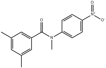 N,3,5-TRIMETHYL-N-(4-NITROPHENYL)BENZENECARBOXAMIDE Struktur