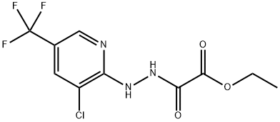 ETHYL 2-(2-[3-CHLORO-5-(TRIFLUOROMETHYL)-2-PYRIDINYL]HYDRAZINO)-2-OXOACETATE Struktur