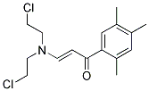 3-[DI(2-CHLOROETHYL)AMINO]-1-(2,4,5-TRIMETHYLPHENYL)PROP-2-EN-1-ONE Struktur