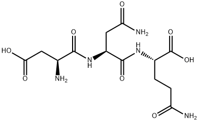 H-ASP-ASN-GLN-OH Struktur