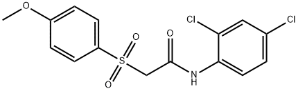 N-(2,4-DICHLOROPHENYL)-2-[(4-METHOXYPHENYL)SULFONYL]ACETAMIDE Struktur