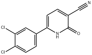 6-(3,4-DICHLOROPHENYL)-2-OXO-1,2-DIHYDRO-3-PYRIDINECARBONITRILE Struktur