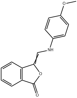 3-[(4-METHOXYANILINO)METHYLENE]-2-BENZOFURAN-1(3H)-ONE Struktur