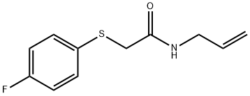 N-ALLYL-2-[(4-FLUOROPHENYL)SULFANYL]ACETAMIDE Struktur