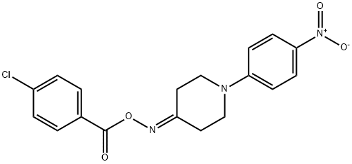 4-([(4-CHLOROBENZOYL)OXY]IMINO)-1-(4-NITROPHENYL)PIPERIDINE Struktur