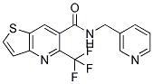 N-(3-PYRIDINYLMETHYL)-5-(TRIFLUOROMETHYL)THIENO[3,2-B]PYRIDINE-6-CARBOXAMIDE Struktur