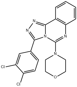 3-(3,4-DICHLOROPHENYL)-5-MORPHOLINO[1,2,4]TRIAZOLO[4,3-C]QUINAZOLINE Struktur