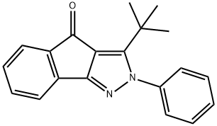 3-(TERT-BUTYL)-2-PHENYLINDENO[3,2-C]PYRAZOL-4-ONE Struktur