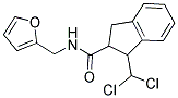 N2-(2-FURYLMETHYL)-1-(DICHLOROMETHYL)INDANE-2-CARBOXAMIDE Struktur