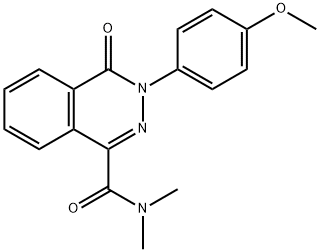 3-(4-METHOXYPHENYL)-N,N-DIMETHYL-4-OXO-3,4-DIHYDRO-1-PHTHALAZINECARBOXAMIDE Struktur