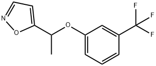 1-(5-ISOXAZOLYL)ETHYL 3-(TRIFLUOROMETHYL)PHENYL ETHER Struktur