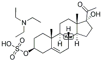 5-PREGNEN-3-BETA, 17-DIOL-20-ONE SULPHATE, TRIETHYL AMMONIUM SALT Struktur