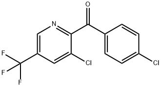 (4-CHLOROPHENYL)[3-CHLORO-5-(TRIFLUOROMETHYL)-2-PYRIDINYL]METHANONE Struktur