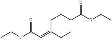 ETHYL 4-(2-ETHOXY-2-OXOETHYLIDENE)CYCLOHEXANE-1-CARBOXYLATE Struktur