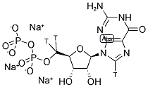 GUANOSINE 5'-DIPHOSPHATE, TRISODIUM SALT, [8,5'-3H]- Struktur