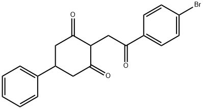 2-(2-(4-BROMOPHENYL)-2-OXOETHYL)-5-PHENYLCYCLOHEXANE-1,3-DIONE Struktur