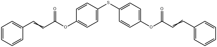 4-([4-(CINNAMOYLOXY)PHENYL]SULFANYL)PHENYL 3-PHENYLACRYLATE Struktur