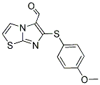 6-[(4-METHOXYPHENYL)SULFANYL]IMIDAZO[2,1-B][1,3]THIAZOLE-5-CARBALDEHYDE Struktur