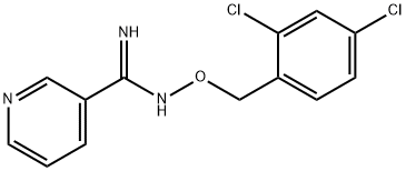 N'-[(2,4-DICHLOROBENZYL)OXY]-3-PYRIDINECARBOXIMIDAMIDE Struktur