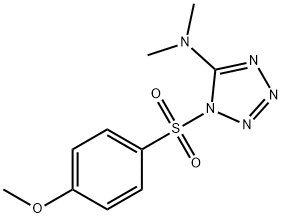 1-[(4-METHOXYPHENYL)SULFONYL]-N,N-DIMETHYL-1H-1,2,3,4-TETRAAZOL-5-AMINE Struktur