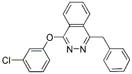 1-BENZYL-4-(3-CHLOROPHENOXY)PHTHALAZINE Struktur