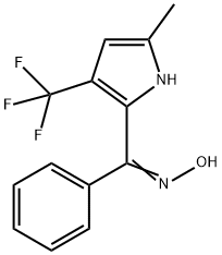 [5-METHYL-3-(TRIFLUOROMETHYL)-1H-PYRROL-2-YL](PHENYL)METHANONE OXIME Struktur