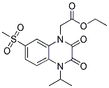 3,4-DIHYDRO-4-ISOPROPYL-2,3-DIOXO-7-(METHYLSULPHONYL)-1(2H)-QUINOXALINEACETIC ACID, ETHYL ESTER Struktur