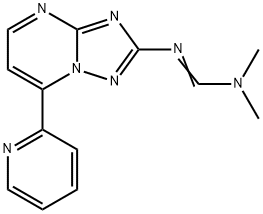 N,N-DIMETHYL-N'-[7-(2-PYRIDINYL)[1,2,4]TRIAZOLO[1,5-A]PYRIMIDIN-2-YL]IMINOFORMAMIDE Struktur