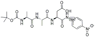 BOC-ALA-ALA-ASP-PNA Struktur