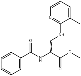 METHYL 2-(BENZOYLAMINO)-3-[(3-METHYL-2-PYRIDINYL)AMINO]ACRYLATE Struktur