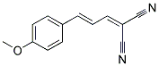 (3-(4-METHOXYPHENYL)PROP-2-ENYLIDENE)METHANE-1,1-DICARBONITRILE Struktur