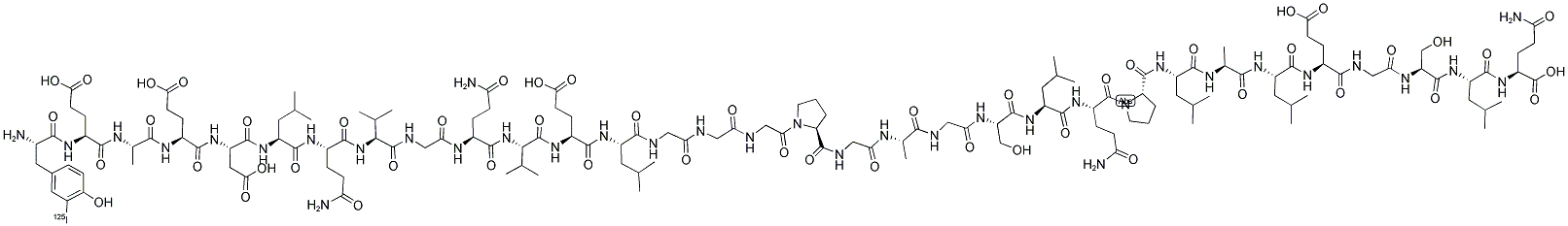 ([125I]-TYR0)-C-PEPTIDE (HUMAN) Struktur