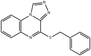 4-(BENZYLSULFANYL)[1,2,4]TRIAZOLO[4,3-A]QUINOXALINE Struktur