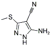 5-AMINO-3-METHYLSULFANYL-1H-PYRAZOLE-4-CARBONITRILE Struktur