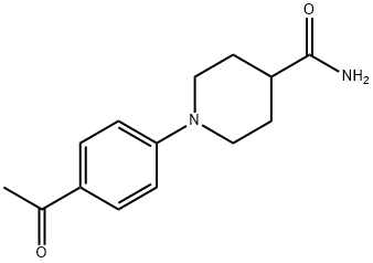 1-(4-ACETYL-PHENYL)-PIPERIDINE-4-CARBOXYLIC ACID AMIDE Struktur