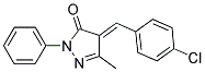 (4E)-4-(4-CHLOROBENZYLIDENE)-5-METHYL-2-PHENYL-2,4-DIHYDRO-3H-PYRAZOL-3-ONE Struktur