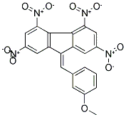 9-(3-METHOXYBENZYLIDENE)-2,4,5,7-TETRANITRO-9H-FLUORENE Struktur