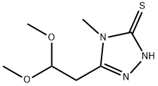 5-(2,2-DIMETHOXYETHYL)-4-METHYL-4H-1,2,4-TRIAZOL-3-YLHYDROSULFIDE Struktur