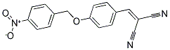 ((4-((4-NITROPHENYL)METHOXY)PHENYL)METHYLENE)METHANE-1,1-DICARBONITRILE Struktur