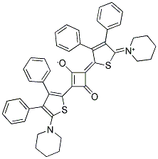 1,3-BIS(3,4-DI-PHENYL-5-PIPERDINO-THIEN-2-YL)-2-OXO-CYCLOBUTENYLIUM-4-OLAT Struktur