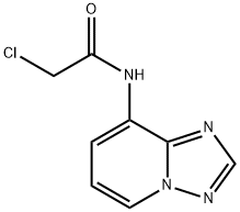 2-CHLORO-N-[1,2,4]TRIAZOLO[1,5-A]PYRIDIN-8-YLACETAMIDE Struktur