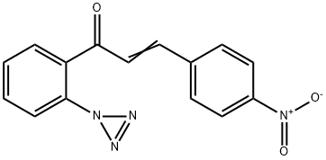 3-(4-NITROPHENYL)-1-[2-(1H-TRIAZIREN-1-YL)PHENYL]-2-PROPEN-1-ONE Struktur