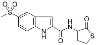 5-(METHYLSULPHONYL)-N-(2-OXOTETRAHYDROTHIOPHEN-3-YL)-1H-INDOLE-2-CARBOXAMIDE Structure