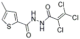 N'2-(2,3,3-TRICHLOROACRYLOYL)-4-METHYLTHIOPHENE-2-CARBOHYDRAZIDE Struktur